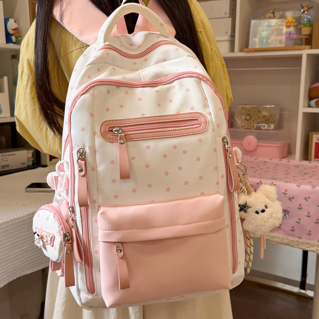 Stylish Star-Embellished Fashion Backpack Kalsten