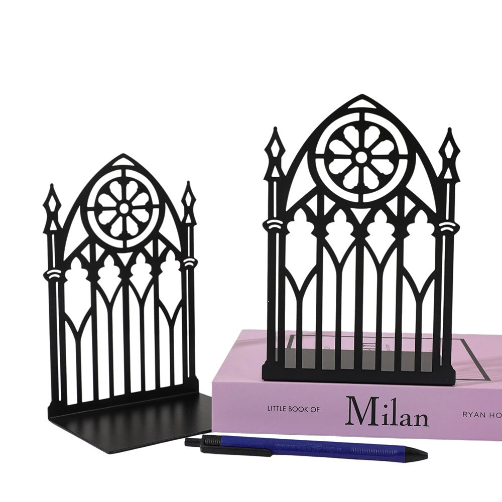 Ornate Metal Bookend Stand