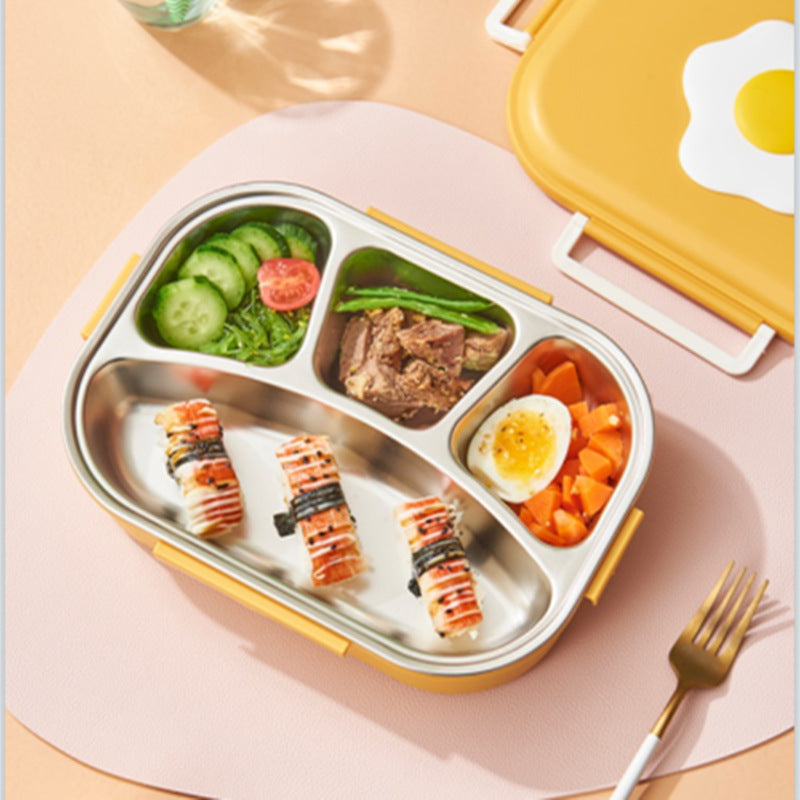 Premium Stainless Steel Multi-Compartment Lunch Box
