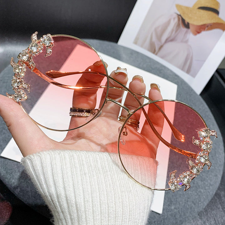 Ladies Glamorous Sunglasses with Sparkling Rhinestone Details Kalsten