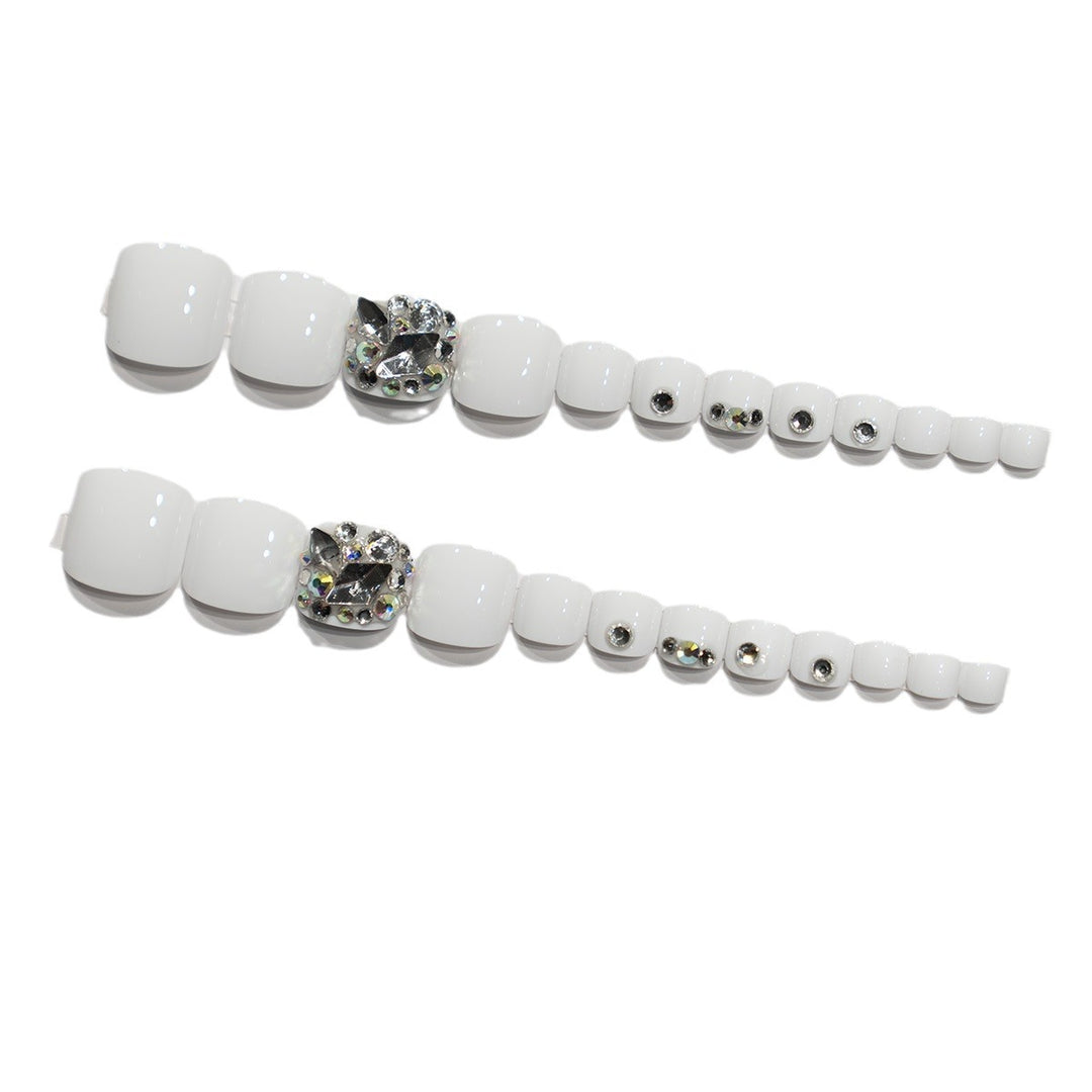 Decorative Rhinestone Toenail Art  1791110563