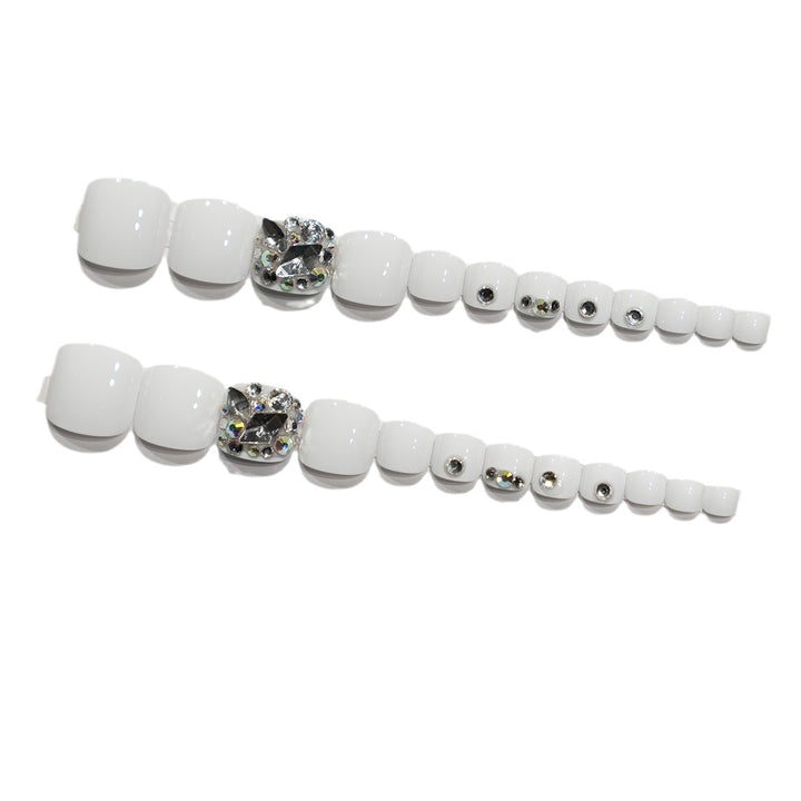 Decorative Rhinestone Toenail Art  1791110563