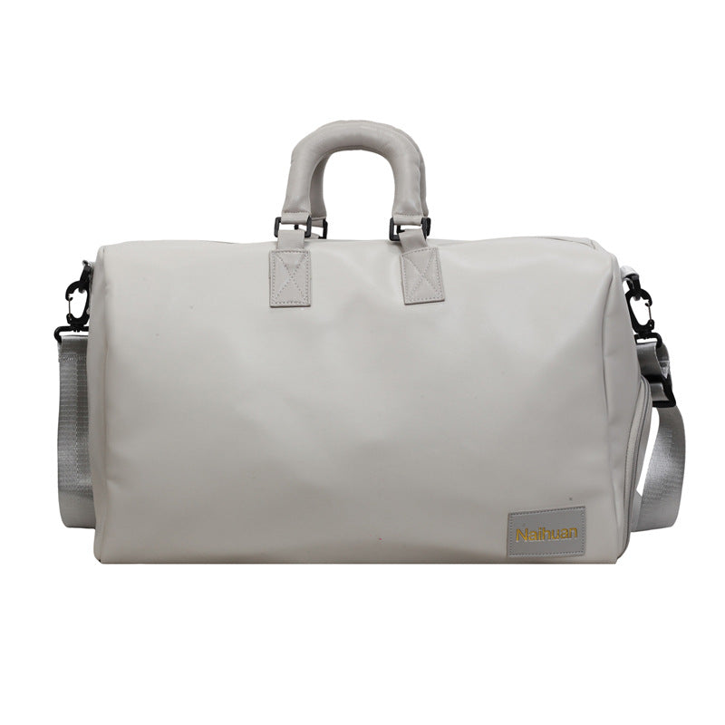 Premium Leather Travel Duffel Bag