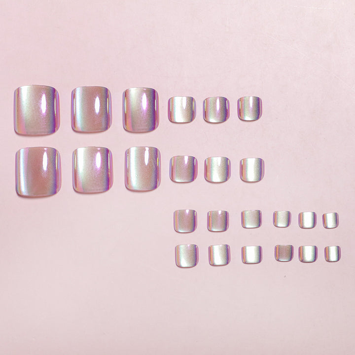 Iridescent Press-On Nail Art Set Kalsten
