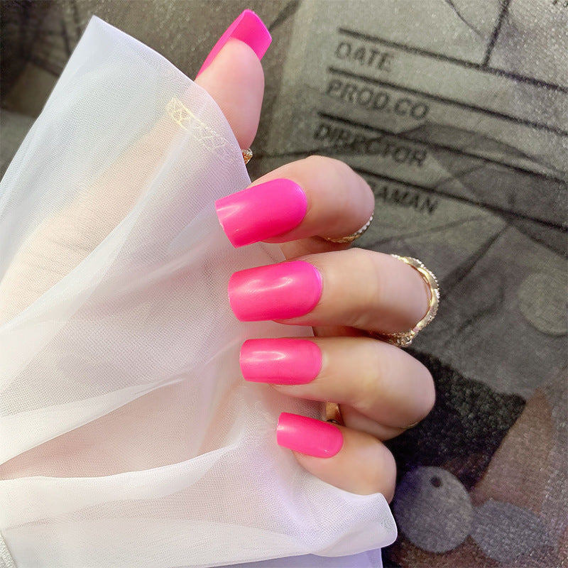 Neon Glossy Nail Extensions
