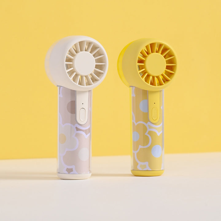 Unisex nano compact portable handheld fan rechargeable via USB with quiet operation and ergonomic grip Kalsten