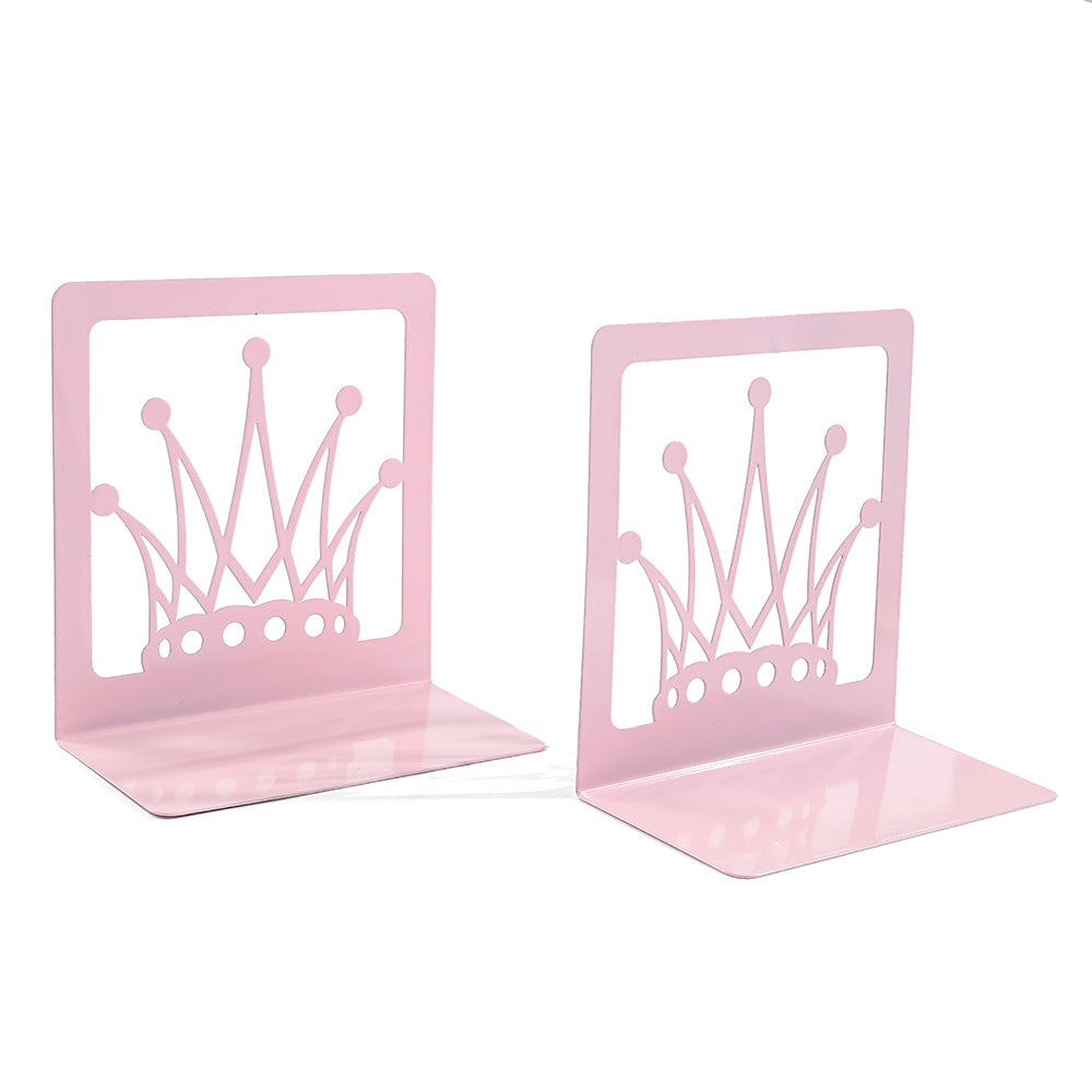 Crown-Themed Decorative Bookends