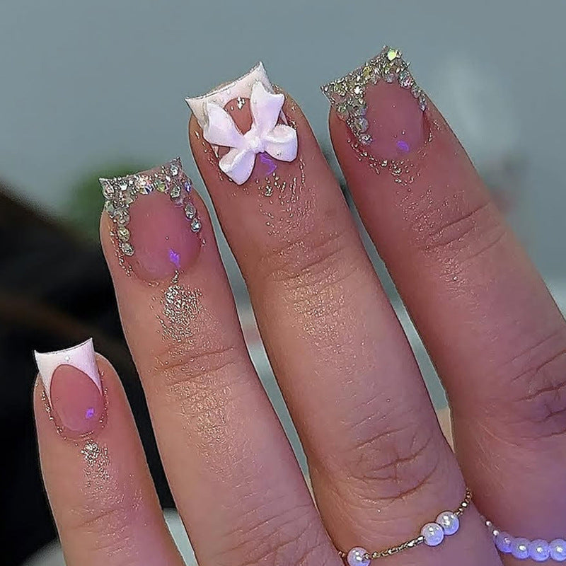 Artificial Nail Set with Glamorous Embellishments Kalsten