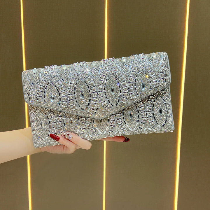 Decorative Sequined Evening Clutch