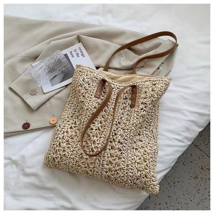 Hand-knotted tote bag made from natural materials Kalsten