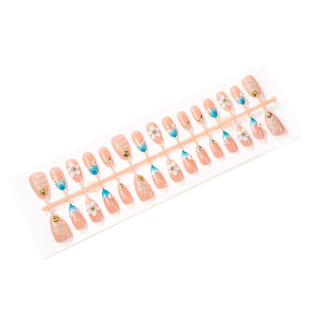 Floral Design Press-On Nails