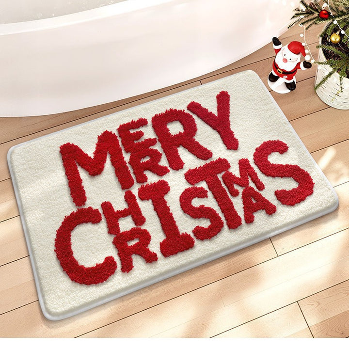 Festive Snowflake Bath Mat for Bathroom