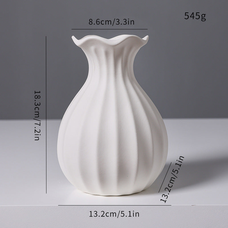 Textured Ceramic Flower Vase Kalsten