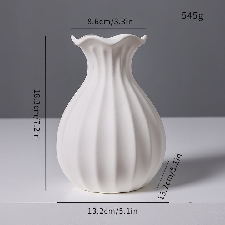 Textured Ceramic Flower Vase Kalsten