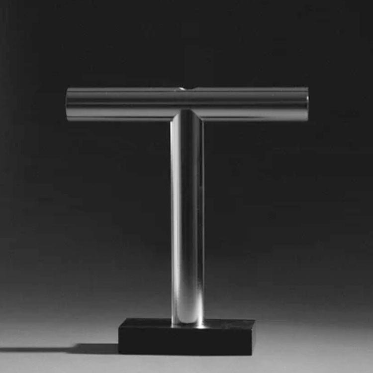 Contemporary T-Shaped Metal Display Stand