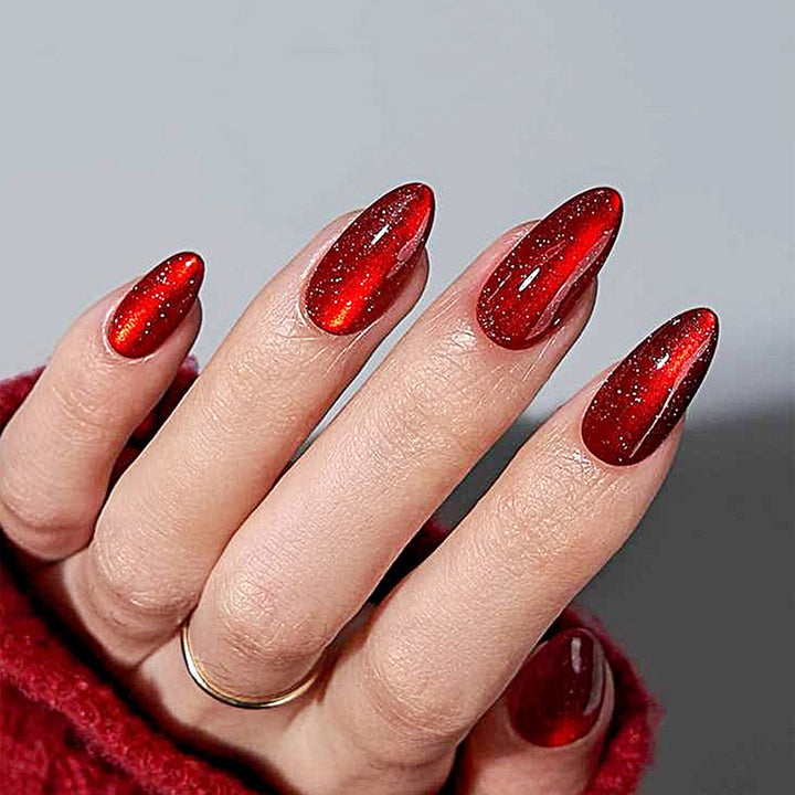 Artificial nail set with glossy design Kalsten