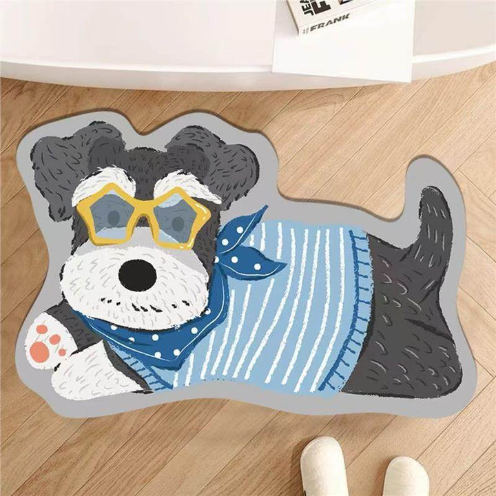 Cute Dog-Shaped Bath Mat
