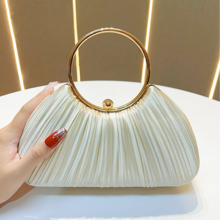 Luxurious Pleated Evening Clutch