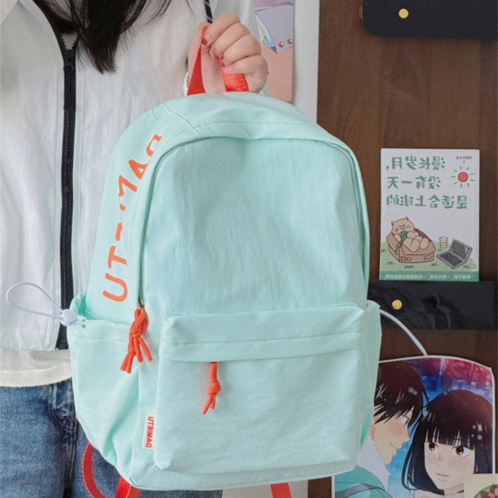 Casual Lightweight Backpack with Cute Plush Keychain Kalsten