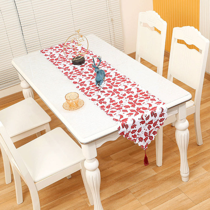 Elegant Star-Embellished Table Runner Kalsten