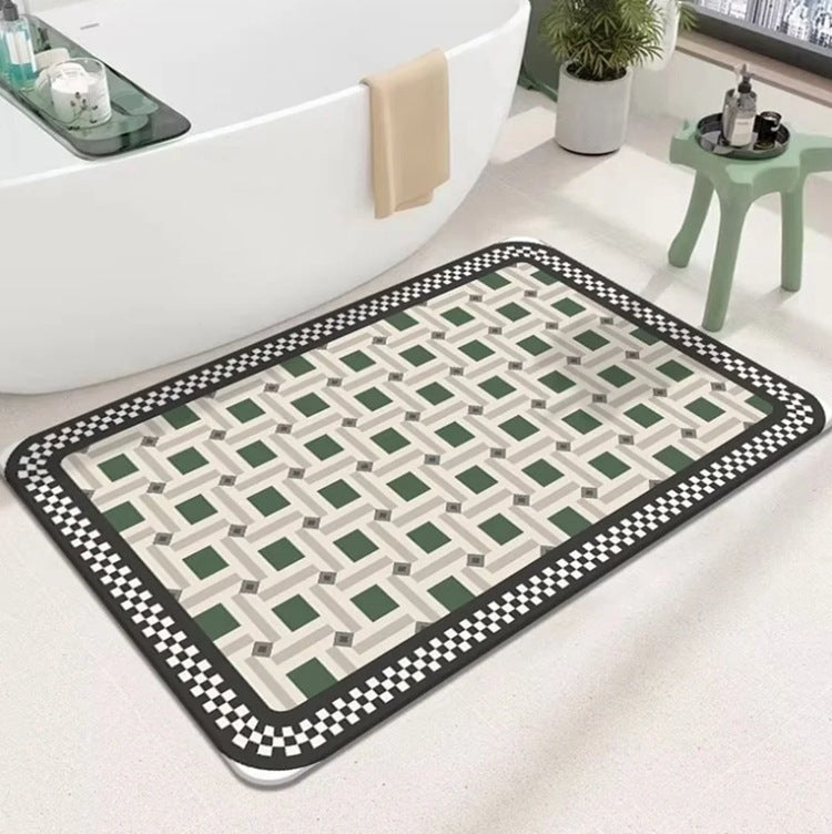 Geometric Patterned Bath Mat Kalsten
