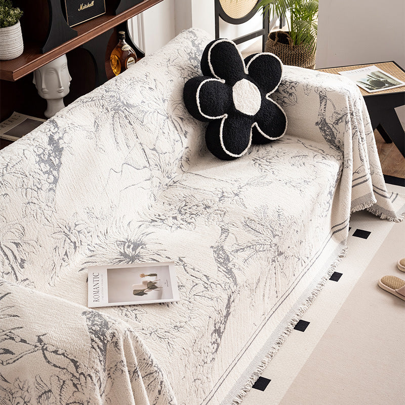 Artistic Floral Tapestry Blanket