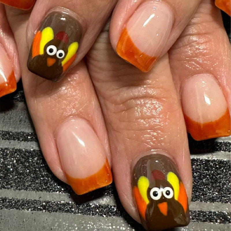 Artificial Nail Set with Festive Designs Kalsten
