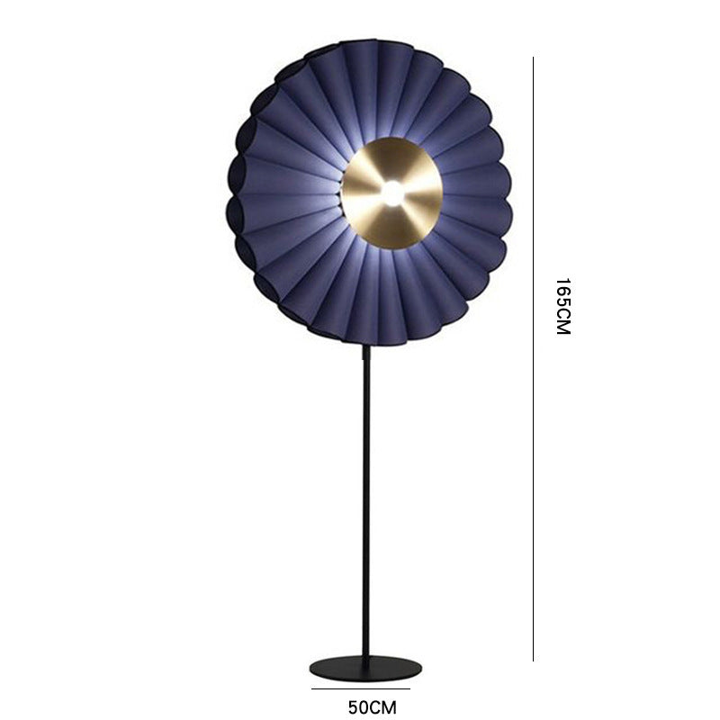 Elegant Decorative Floor Lamp with Pleated Design