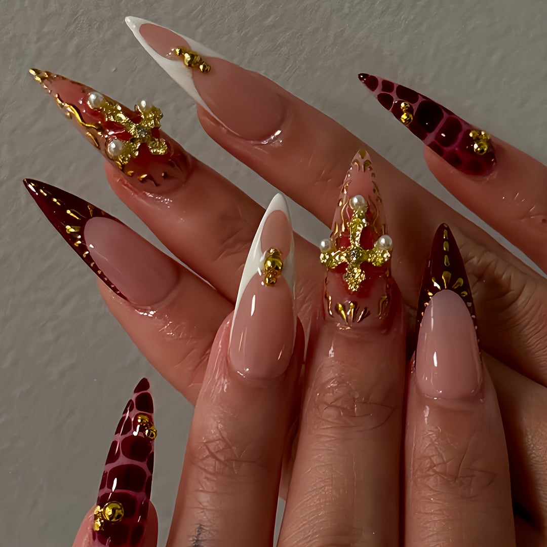 Elegant Sculpted Nail Enhancements Kalsten