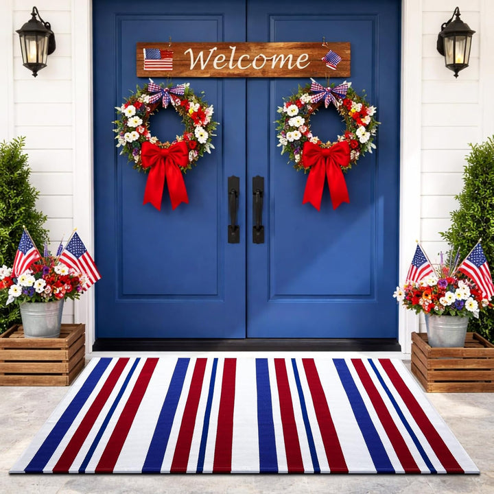Patriotic Outdoor Door Mat