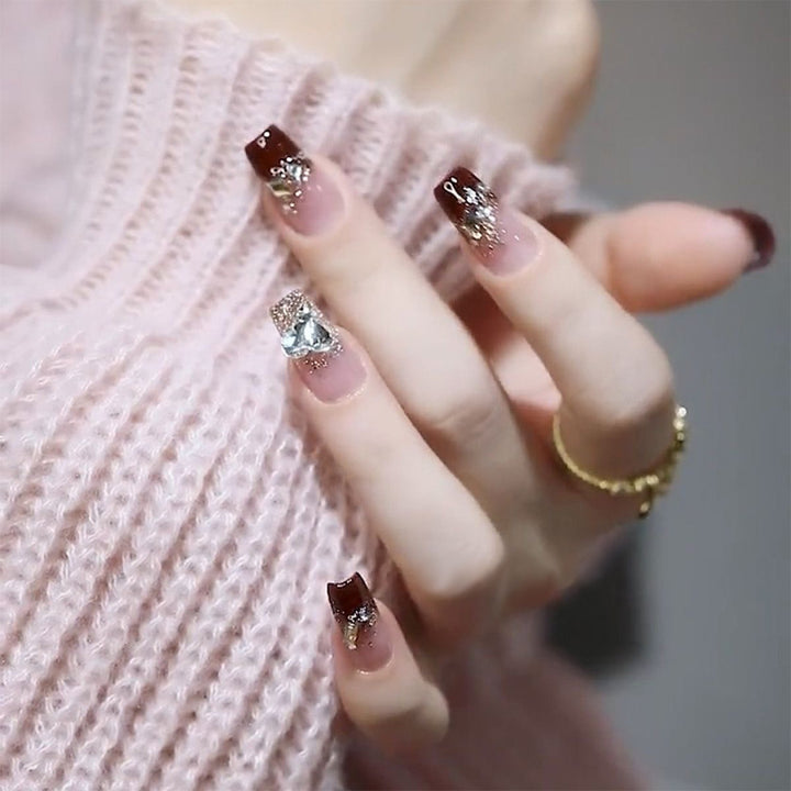 Ombre Press-On Nails with Glossy Finish Kalsten