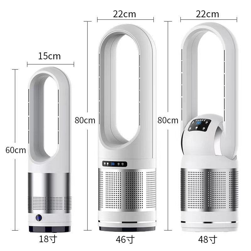 Cooling bladeless tower fan and HEPA air purifier with quiet DC motor Kalsten