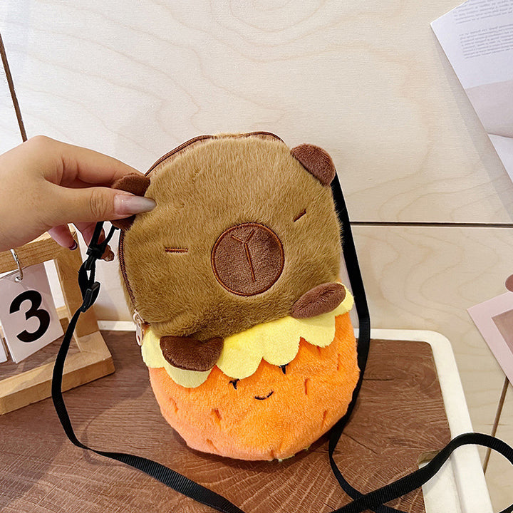Plush Shoulder Bag with Cute Dessert Design Kalsten