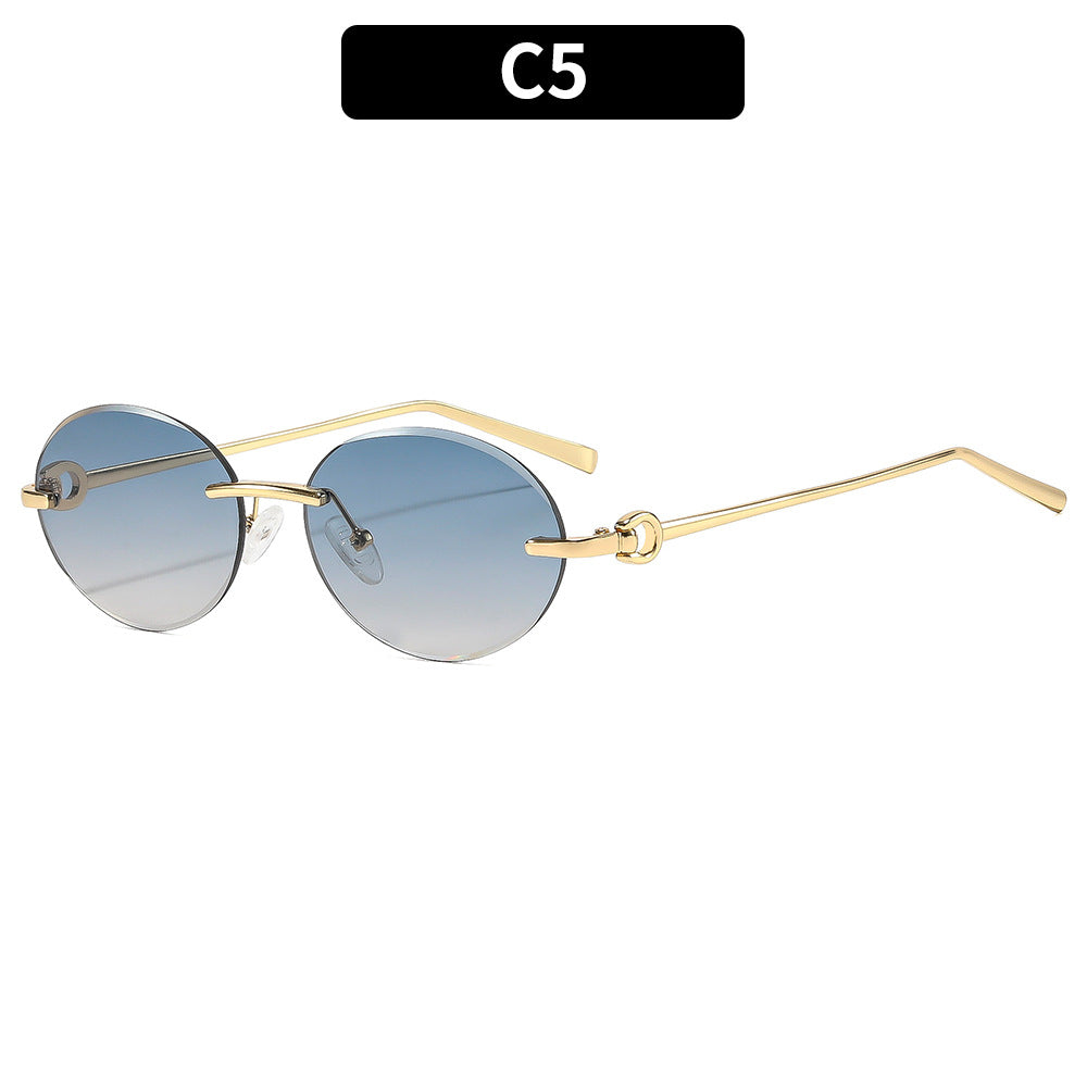 Vintage-Inspired Oval Sunglasses