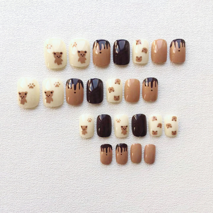 Cute Cartoon-Themed Press-On Nail Set