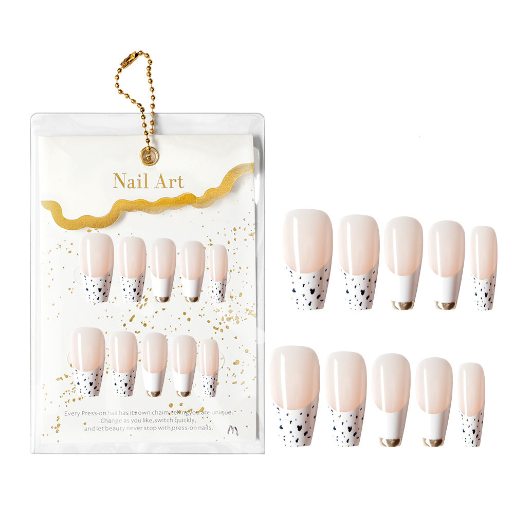 French Tip Decorative Nail Set Kalsten