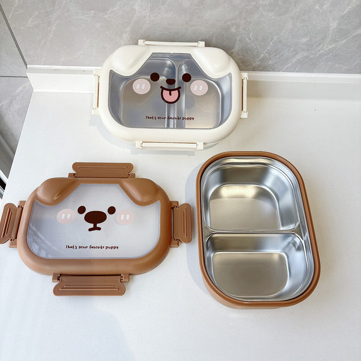 Playful Dog-Themed Bento Lunch Box