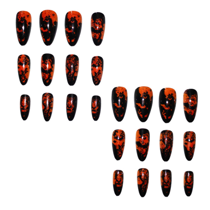 Halloween-Themed Stiletto Press-On Nails Kalsten