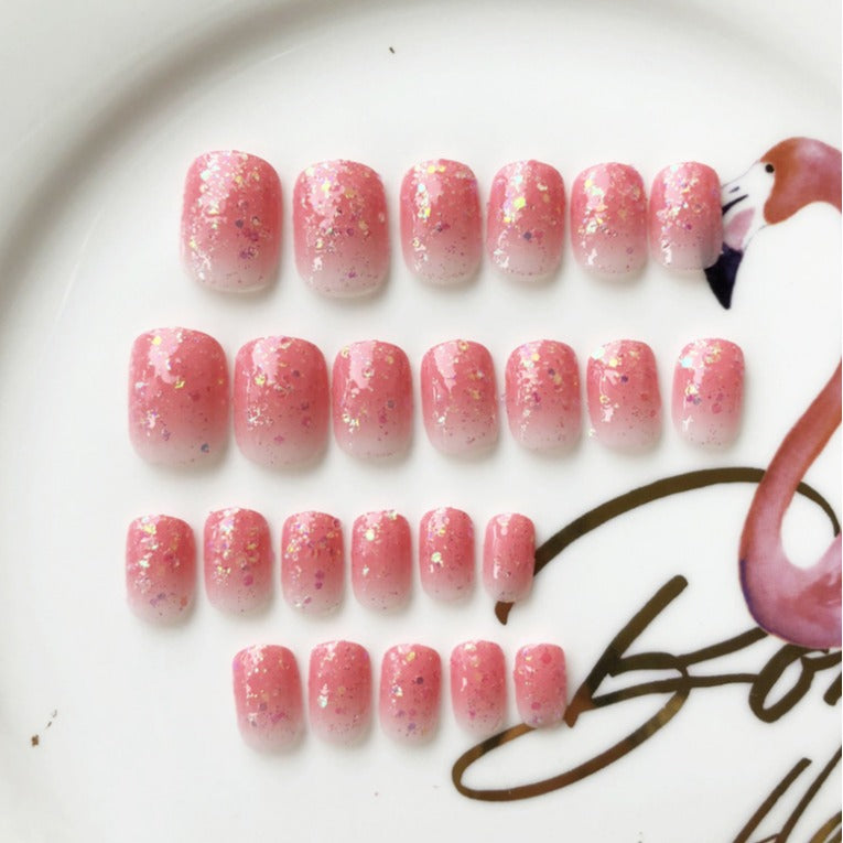 Glittering Press-On Nail Art Set