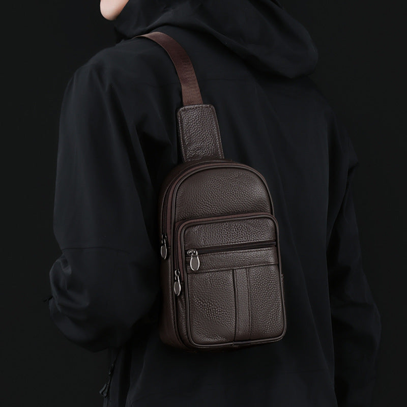 Lightweight Leather Sling Bag