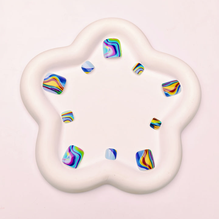 Abstract Marble Pattern Nail Art Kalsten