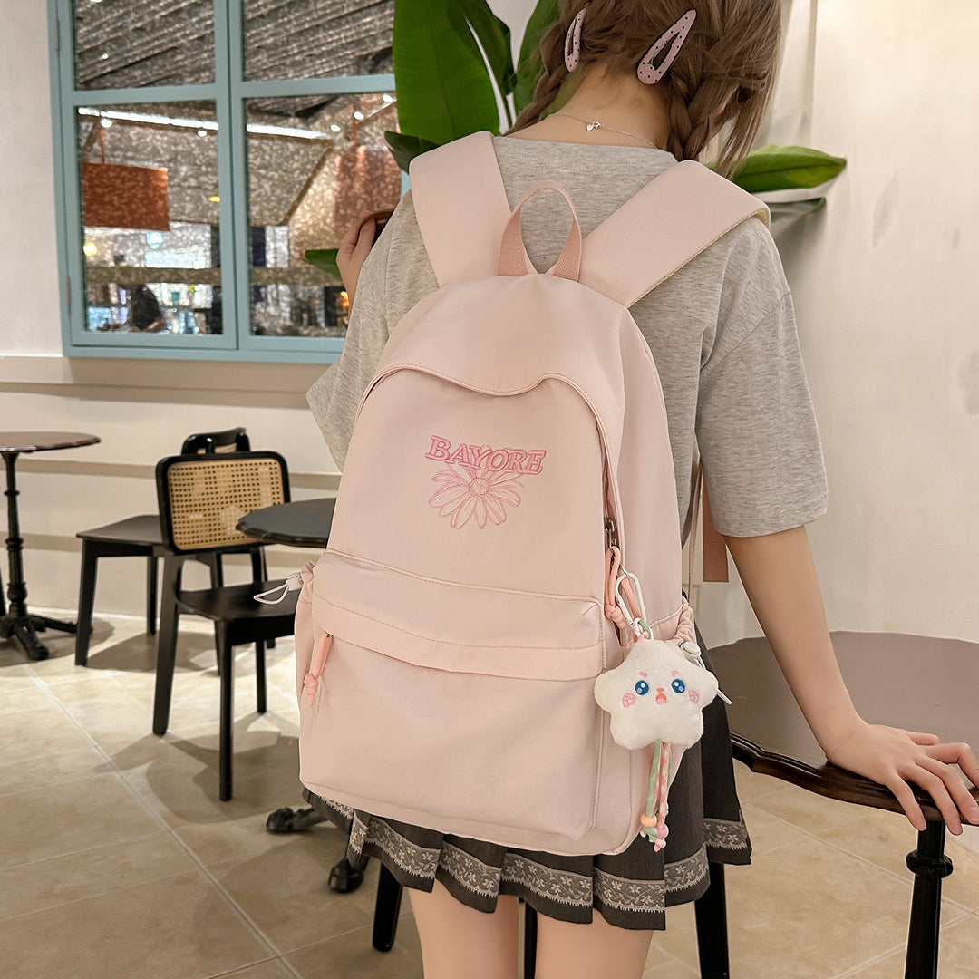 Floral Embroidered Casual Backpack Kalsten