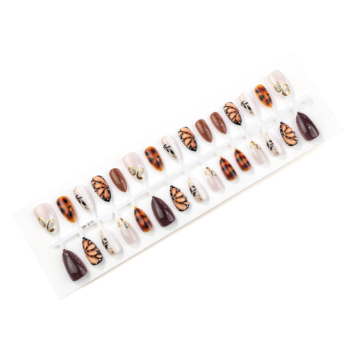 Artistic Gourmet Chocolate-Inspired Press-On Nail Art Set Kalsten
