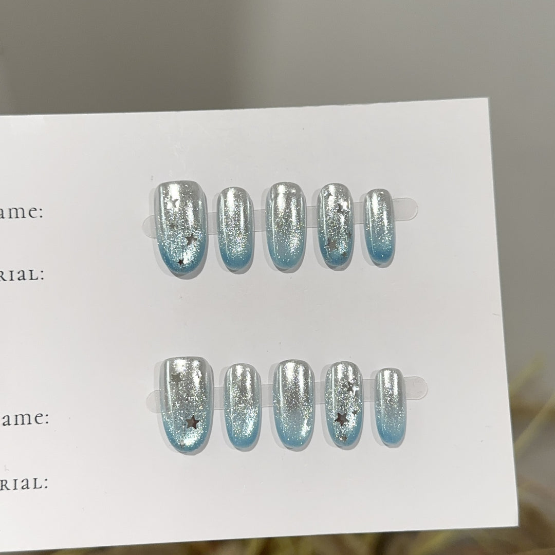 Premium Glitter Press-On Nail Set