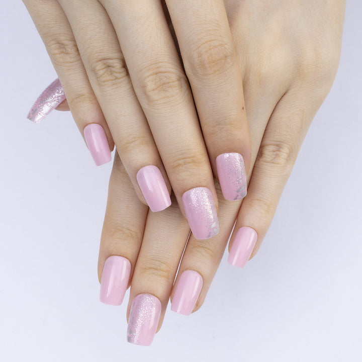 Glamorous artificial nails with glitter decoration Kalsten