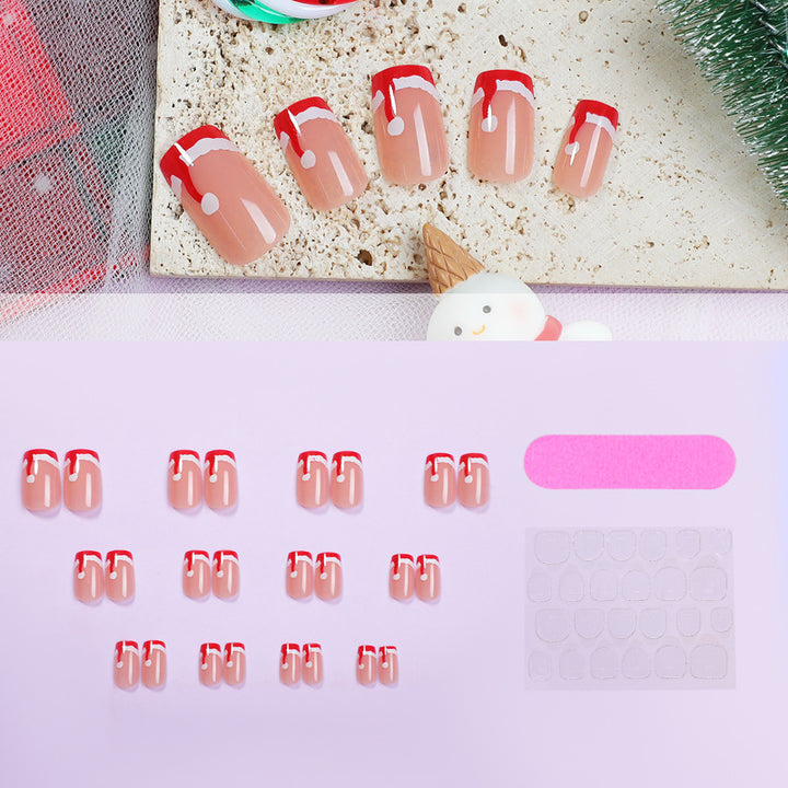 Festive Press-On Nail Set Kalsten