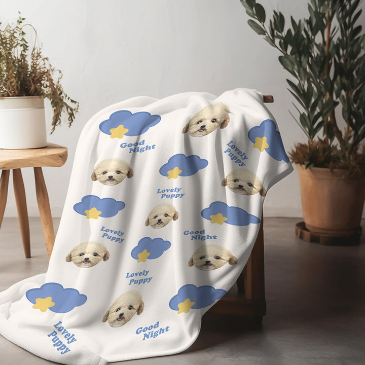 Cute Cat Pattern Fleece Blanket Kalsten