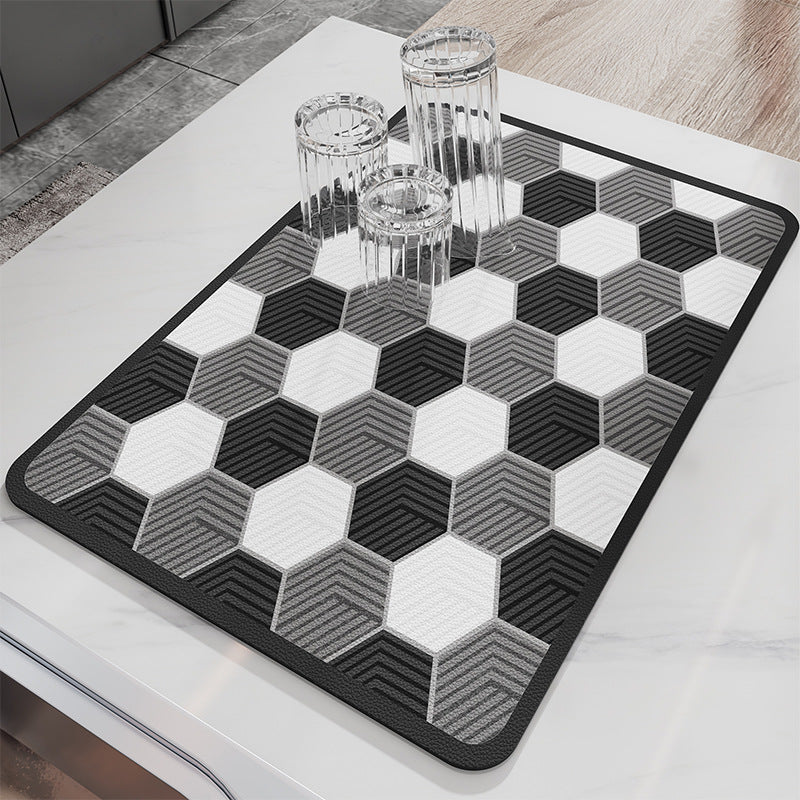 Stylish Checkerboard Table Mat