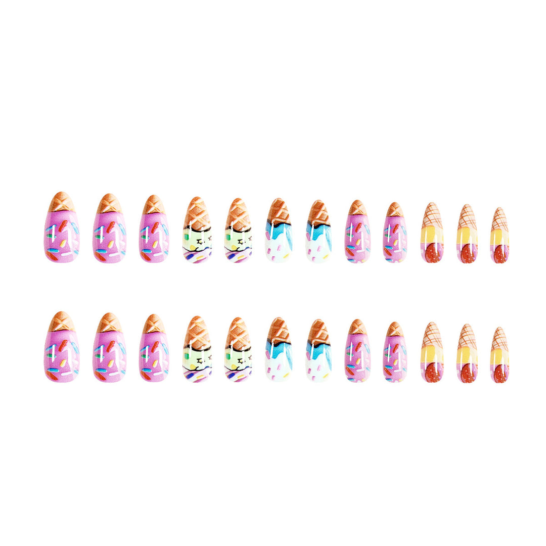 Artful ice cream nail art Kalsten