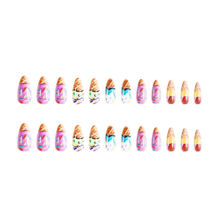 Artful ice cream nail art Kalsten
